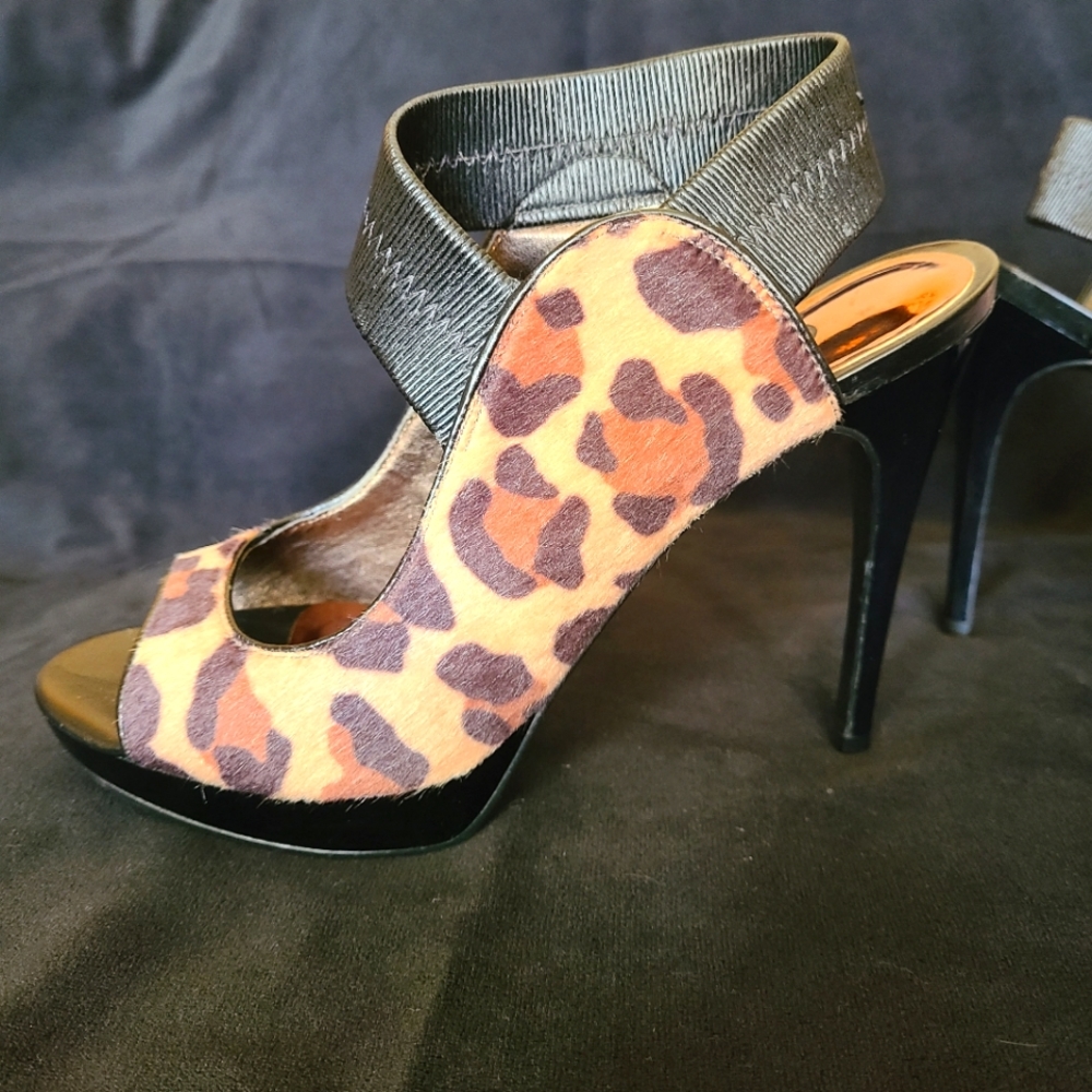 Leopard print stilettos